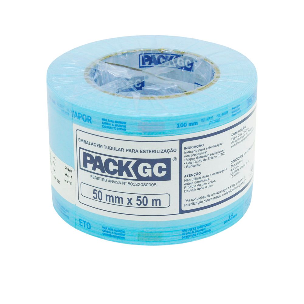 Rolo para Esterilização Termo Selante 50mm x 50m Pack GC Zermatt